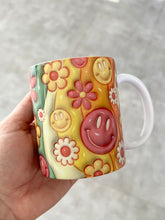 Load image into Gallery viewer, Happy Face &amp; Flowers Mug
