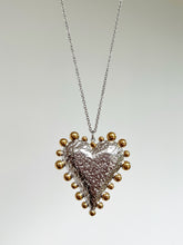 Load image into Gallery viewer, Two stones Big Heart Pendant
