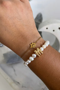 Initial Pearl Bracelet