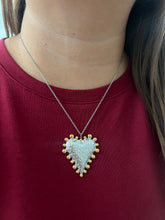 Load image into Gallery viewer, Two stones Big Heart Pendant
