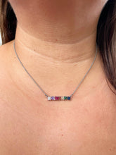 Load image into Gallery viewer, Rainbow Bar Necklace
