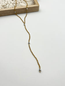 Gold & Silver Lariat