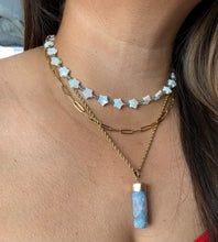 Load image into Gallery viewer, Blue Druzy Necklace
